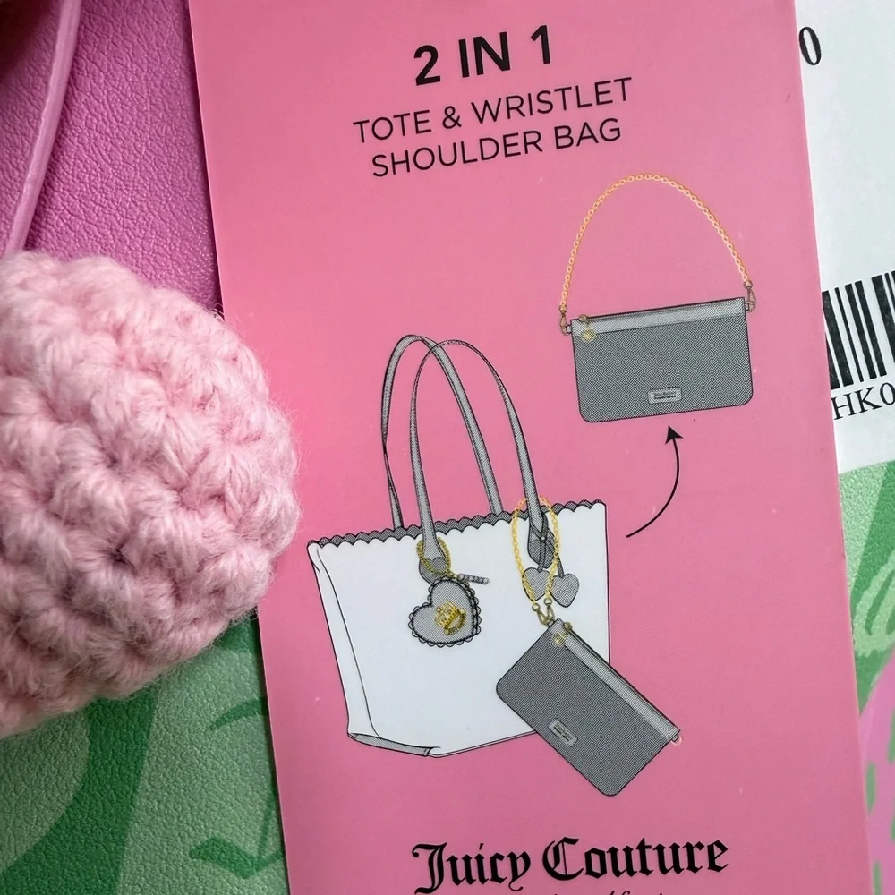 NWT Juicy Couture Sweet Break Time Tote In Retro Green - Picture 9 of 11